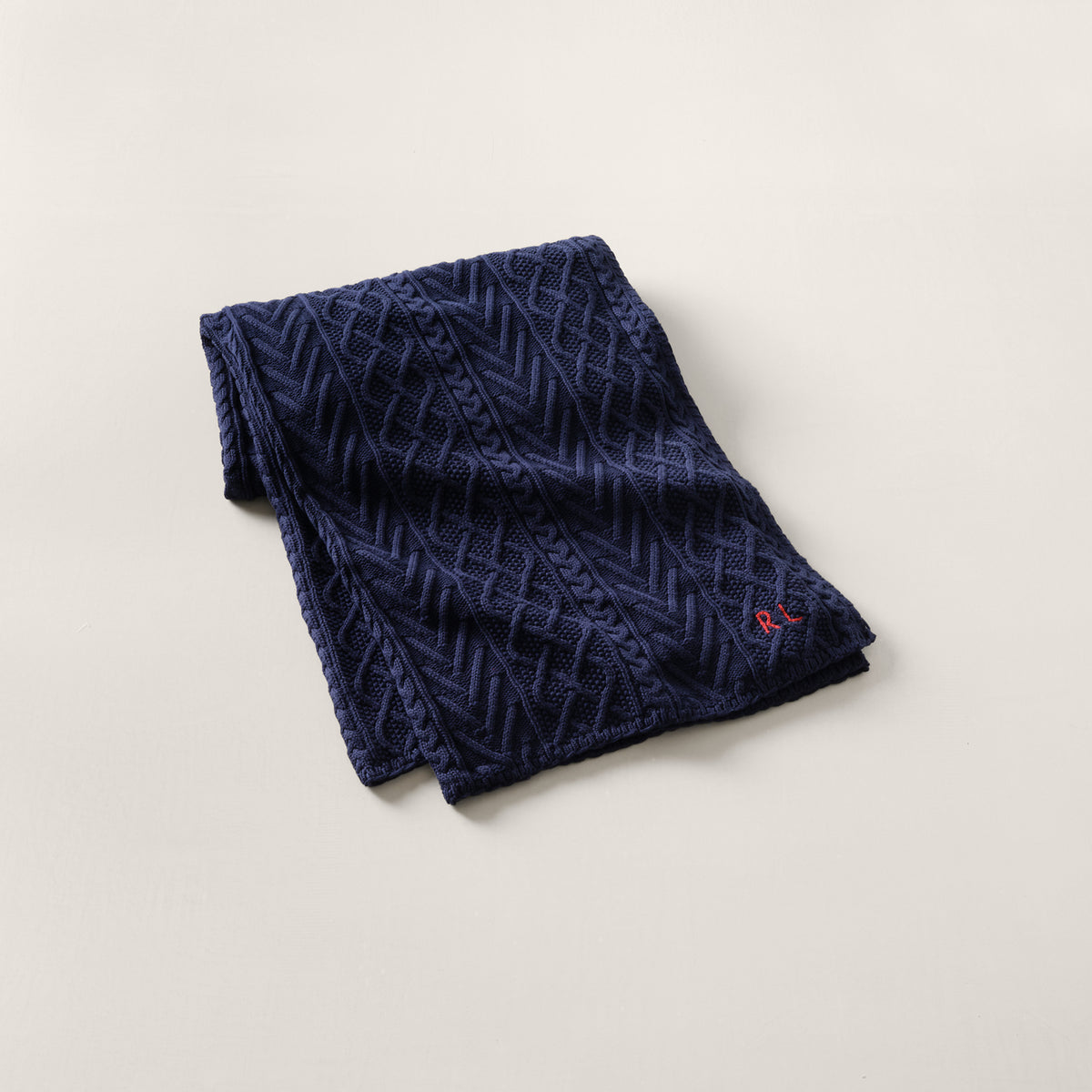 Highland Throw Blanket - Navy