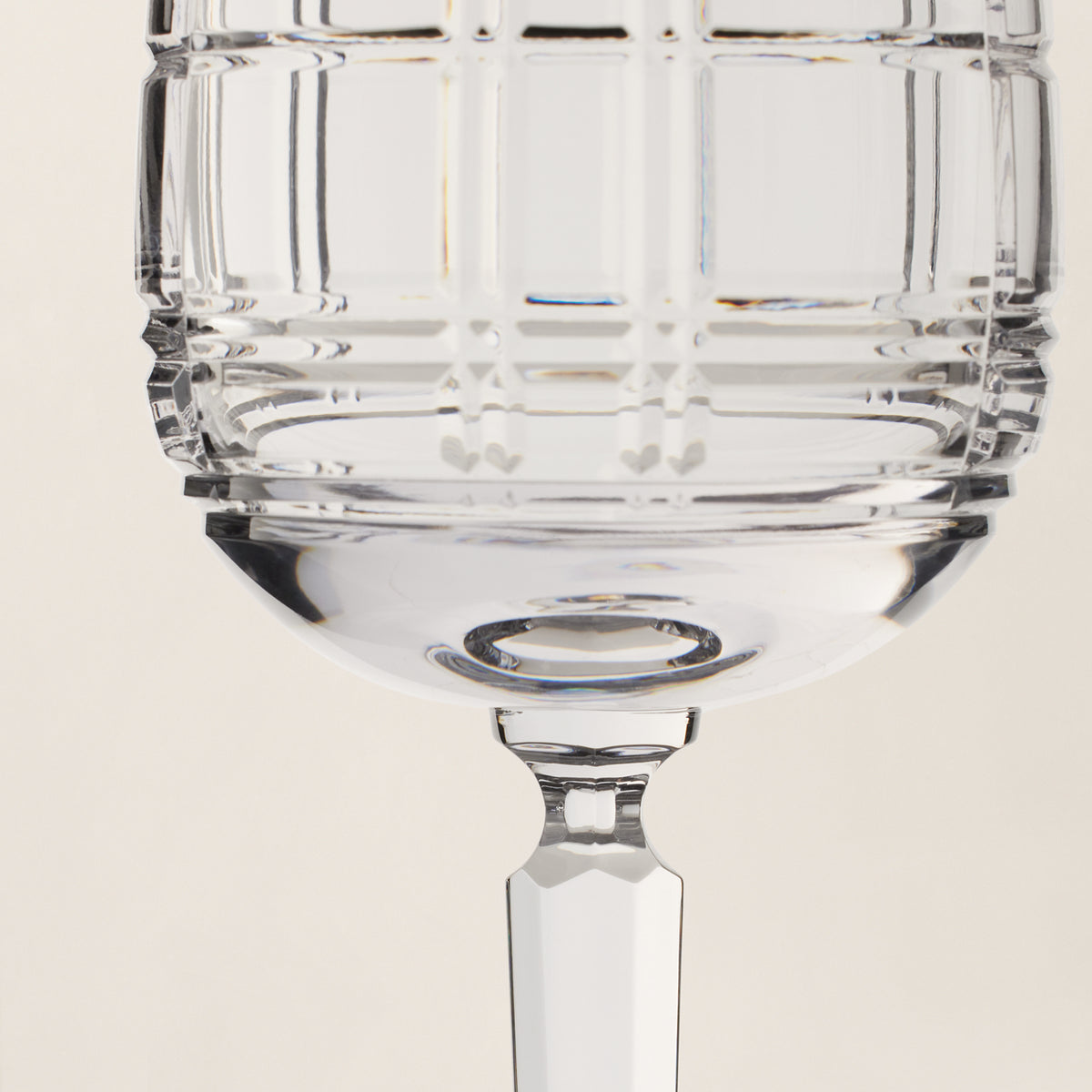 Hudson Plaid Red Wine Glass - Ralph Lauren Home
