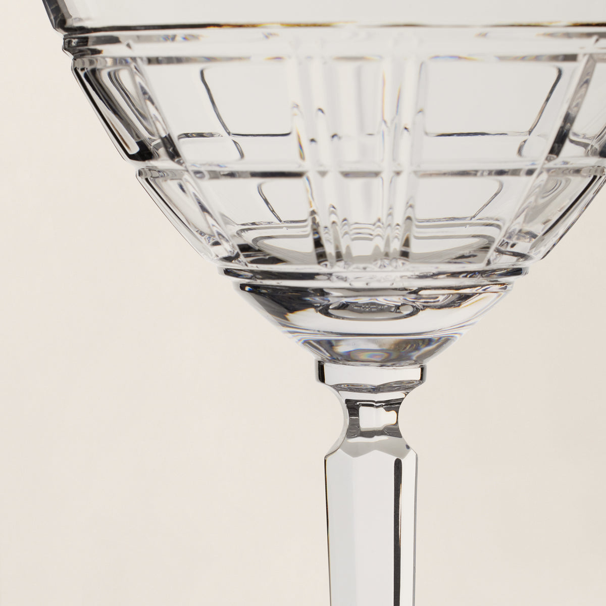 Hudson Plaid Martini Glass - Ralph Lauren Home