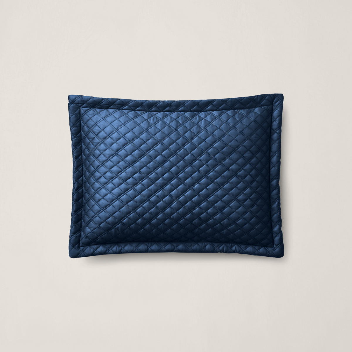 Argyle Sateen Throw Pillow - Polo Navy
