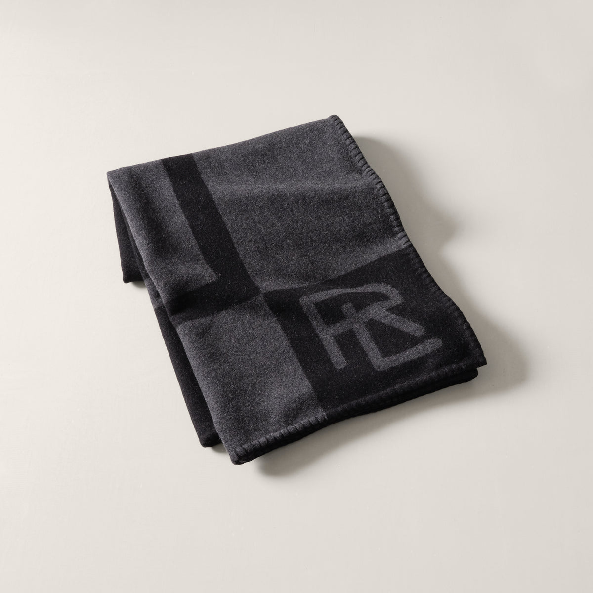 Northam Throw Blanket - Charcoal And Black