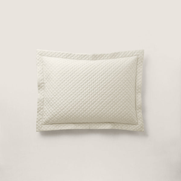 Argyle Quilted Sateen Sham