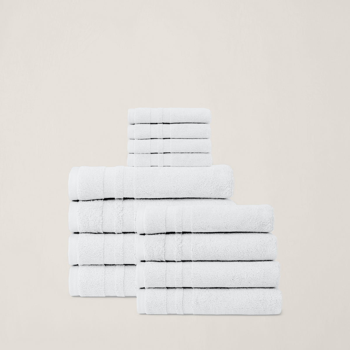 Payton 12-Piece Towel Set - Spa White