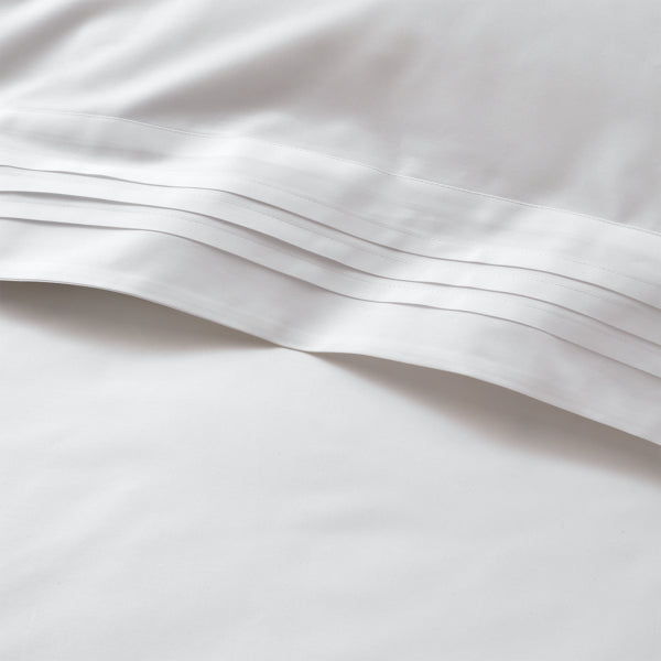 Organic Cotton Tuxedo Pleat Duvet Cover