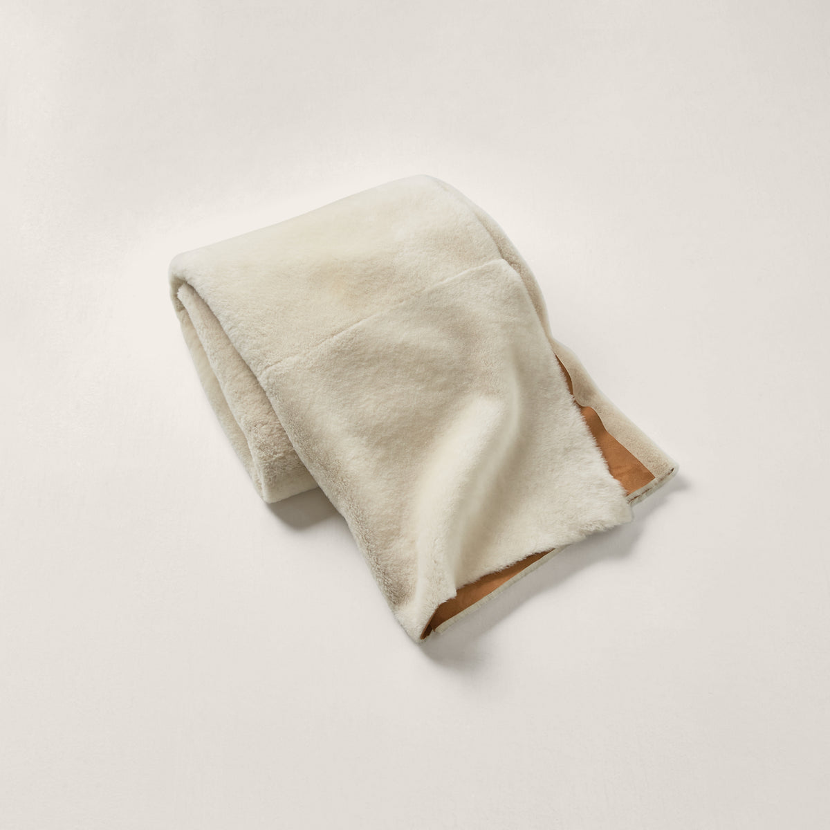 Arden Throw Blanket - Saddle/Cream