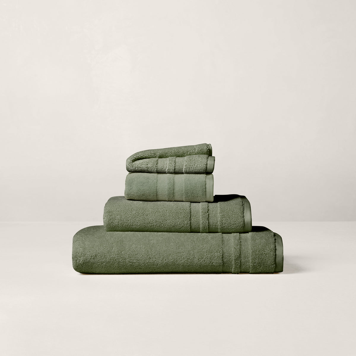 Payton Bath Towels & Mat - Solid Sage Green