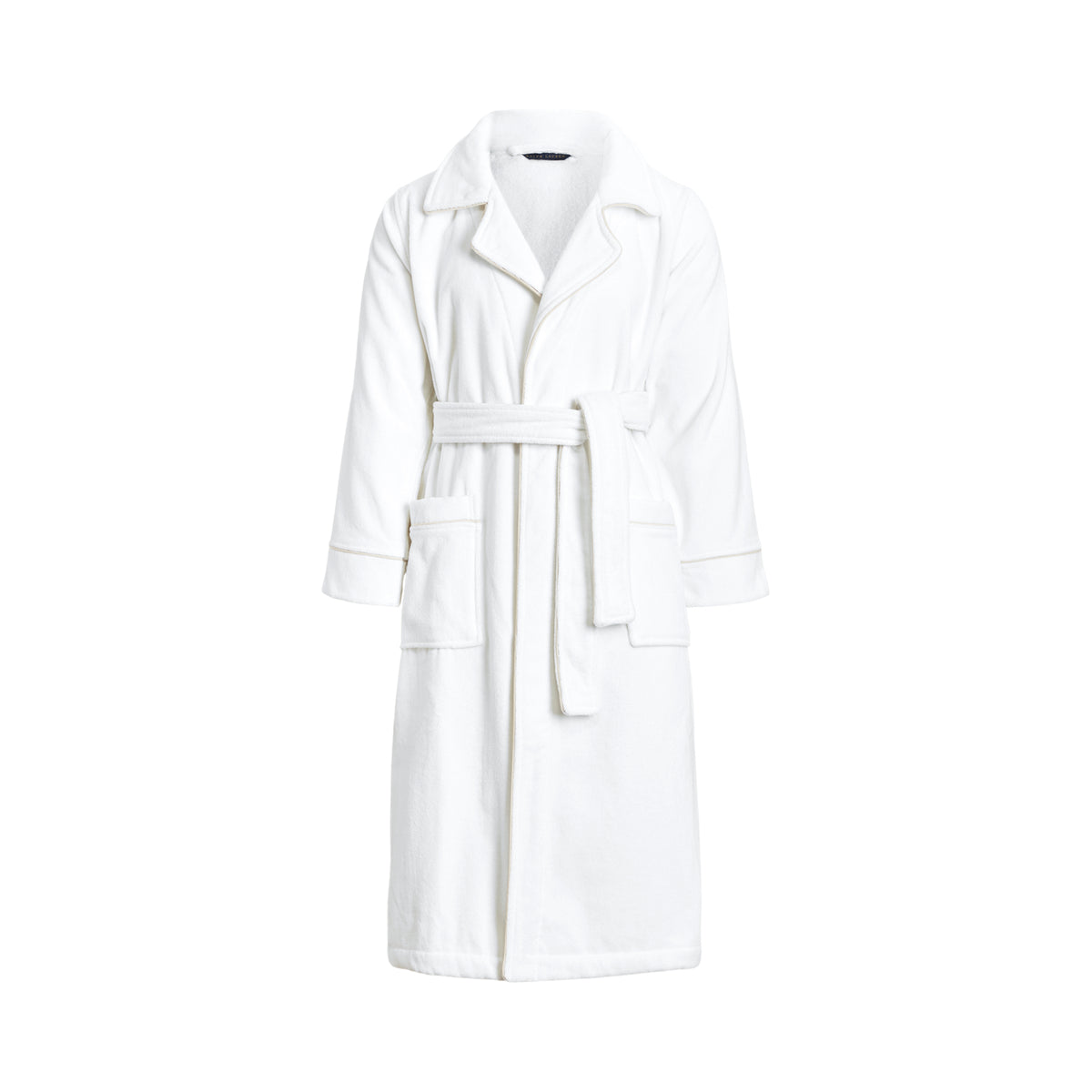 RL Pajama Piped Robe - Classic Light Grey