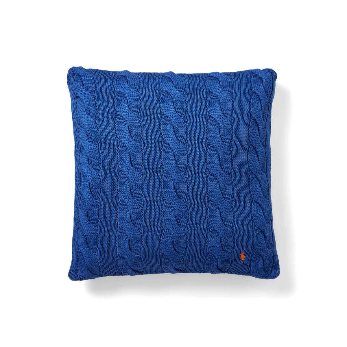Hanley Cable-Knit Throw Pillow - New Iris Blue