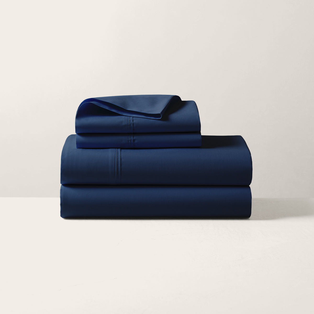 RL Organic Cotton Percale Sheeting - Polo Navy
