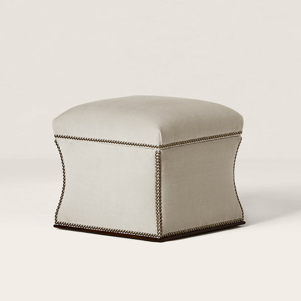Florence Storage Ottoman detail view 1 - Ralph Lauren Home Furniture