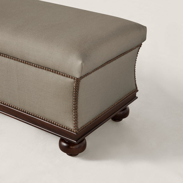 Florence Bed Bench detail view 3 - Ralph Lauren Home Furniture