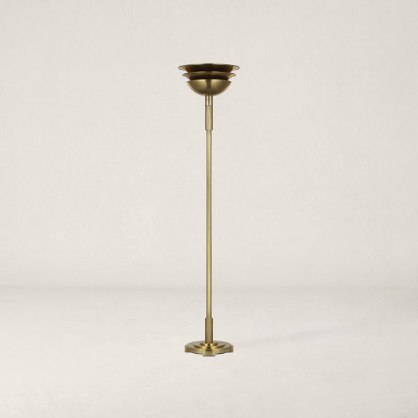 Langton Floor Lamp - Natural Brass