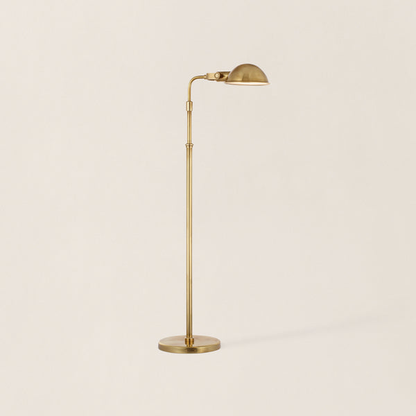 Fairfield Cordless Floor Lamp - Natural Brass