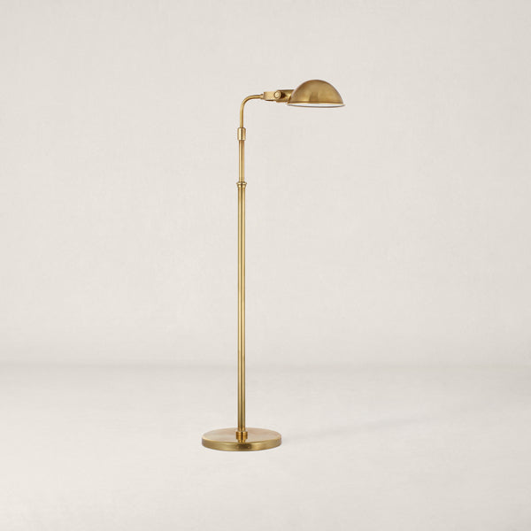 Fairfield Cordless Floor Lamp - Natural Brass