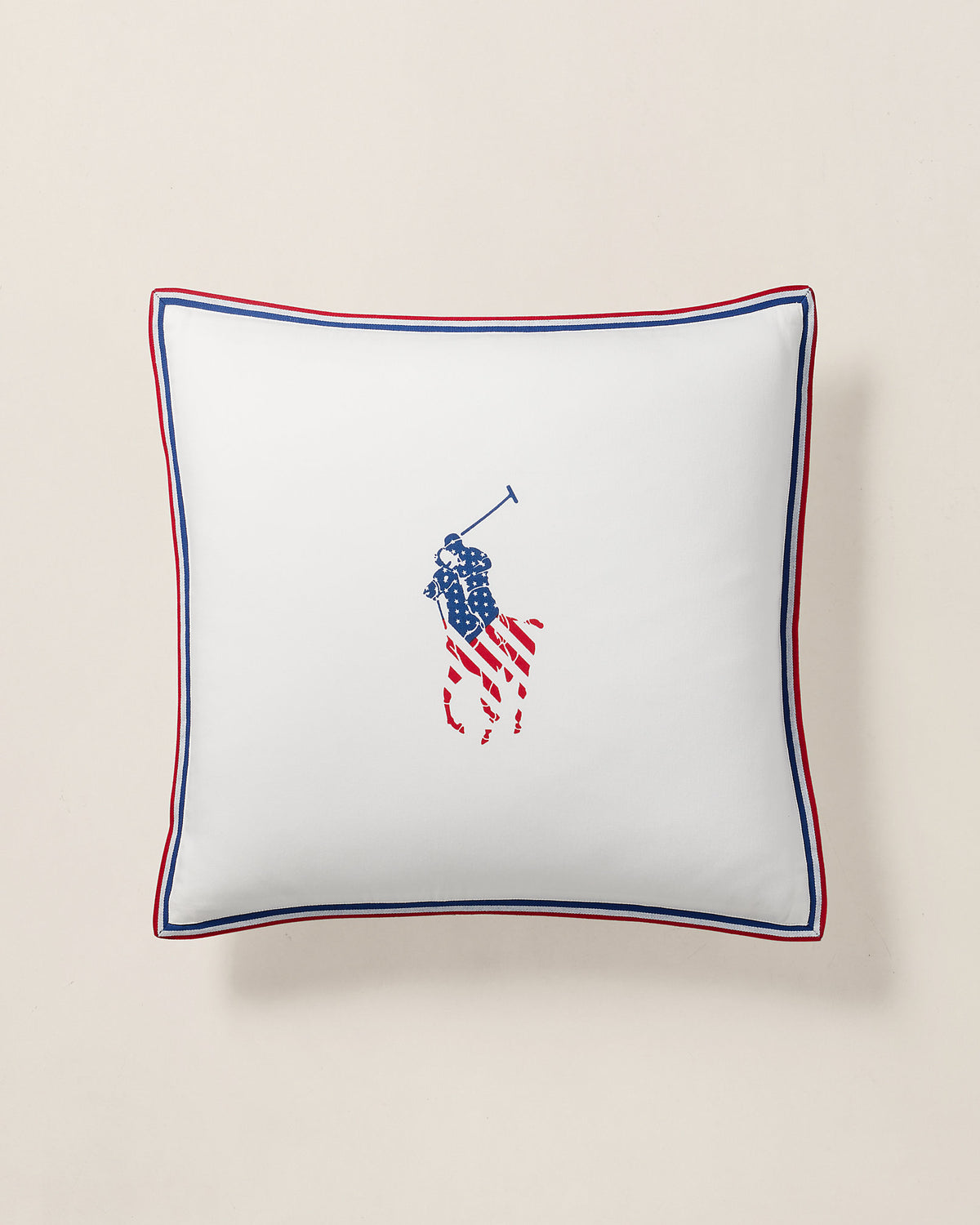 Flag Big Pony Throw Pillow