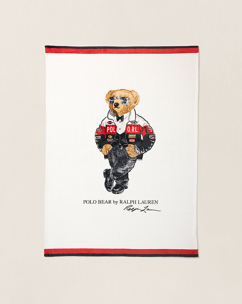 Holiday Polo Bear Throw Blanket