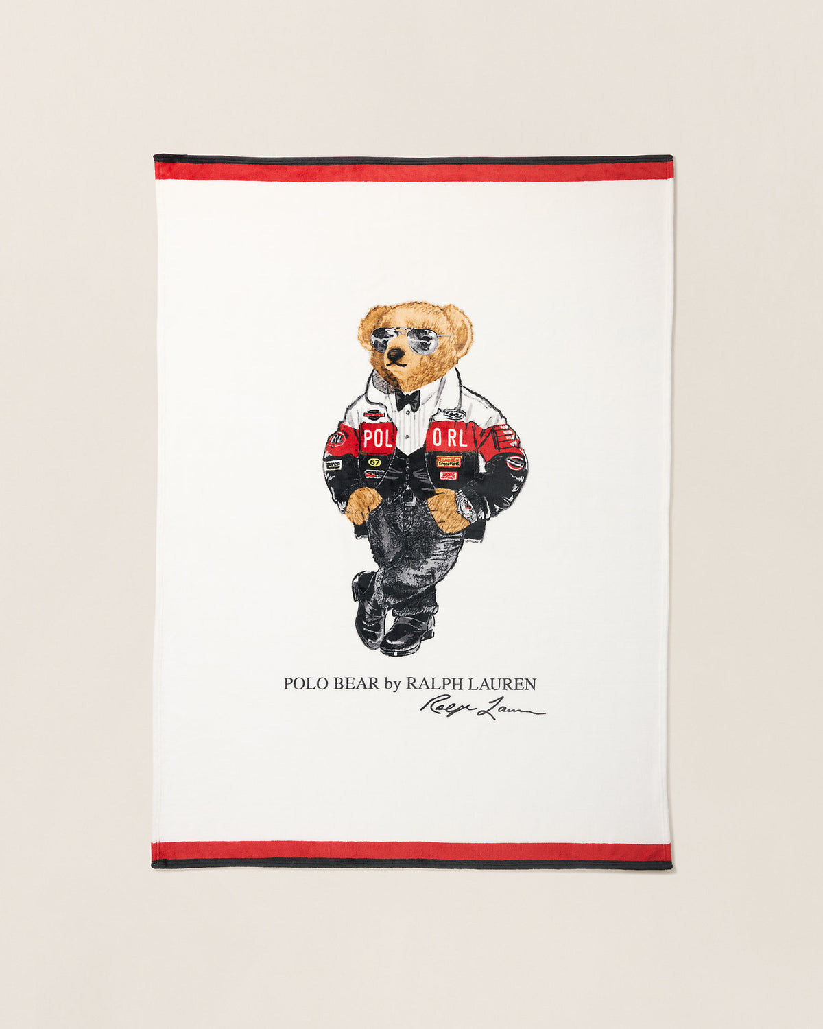 Holiday Polo Bear Throw Blanket