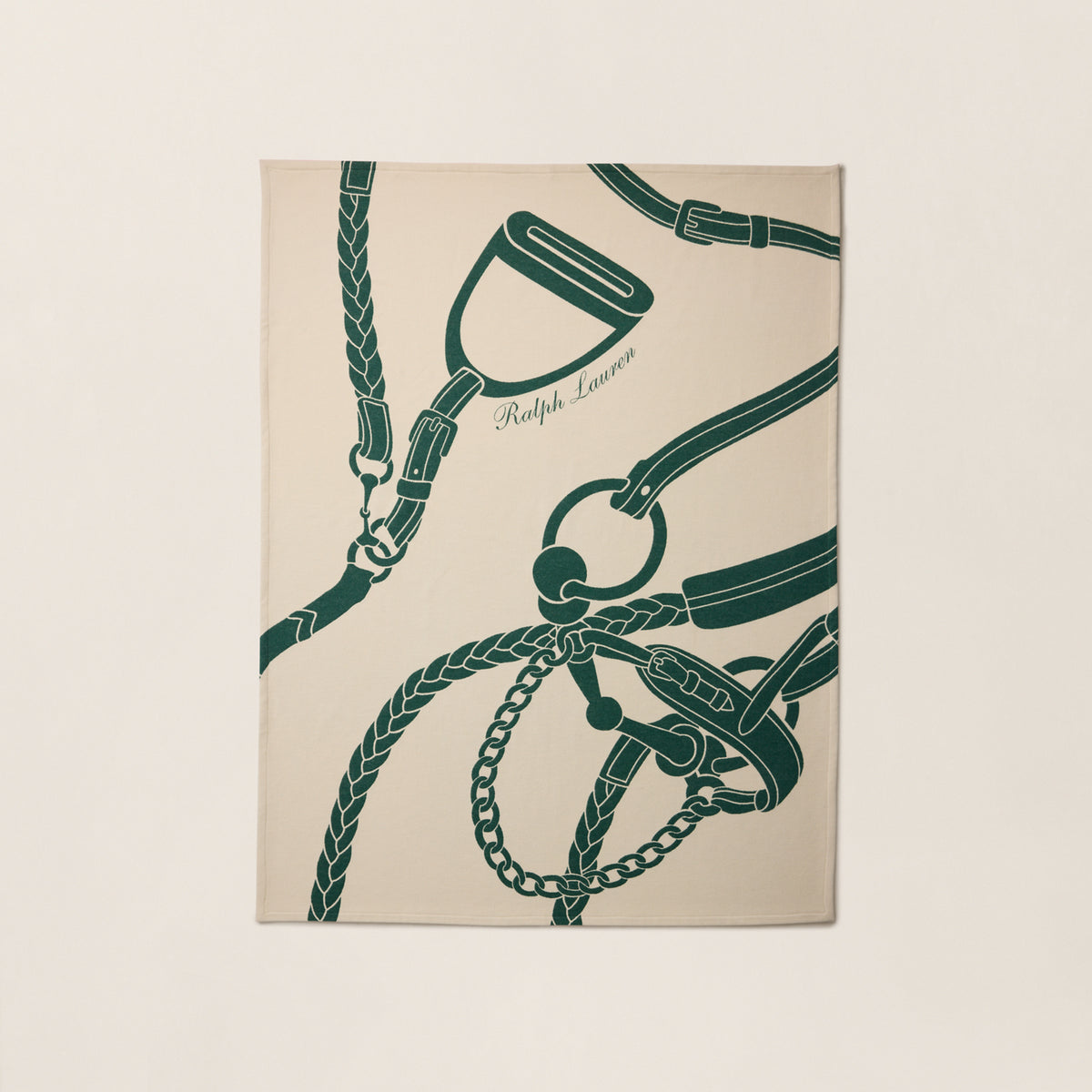 Equestrian Stadium Throw Blanket - Hunter Green