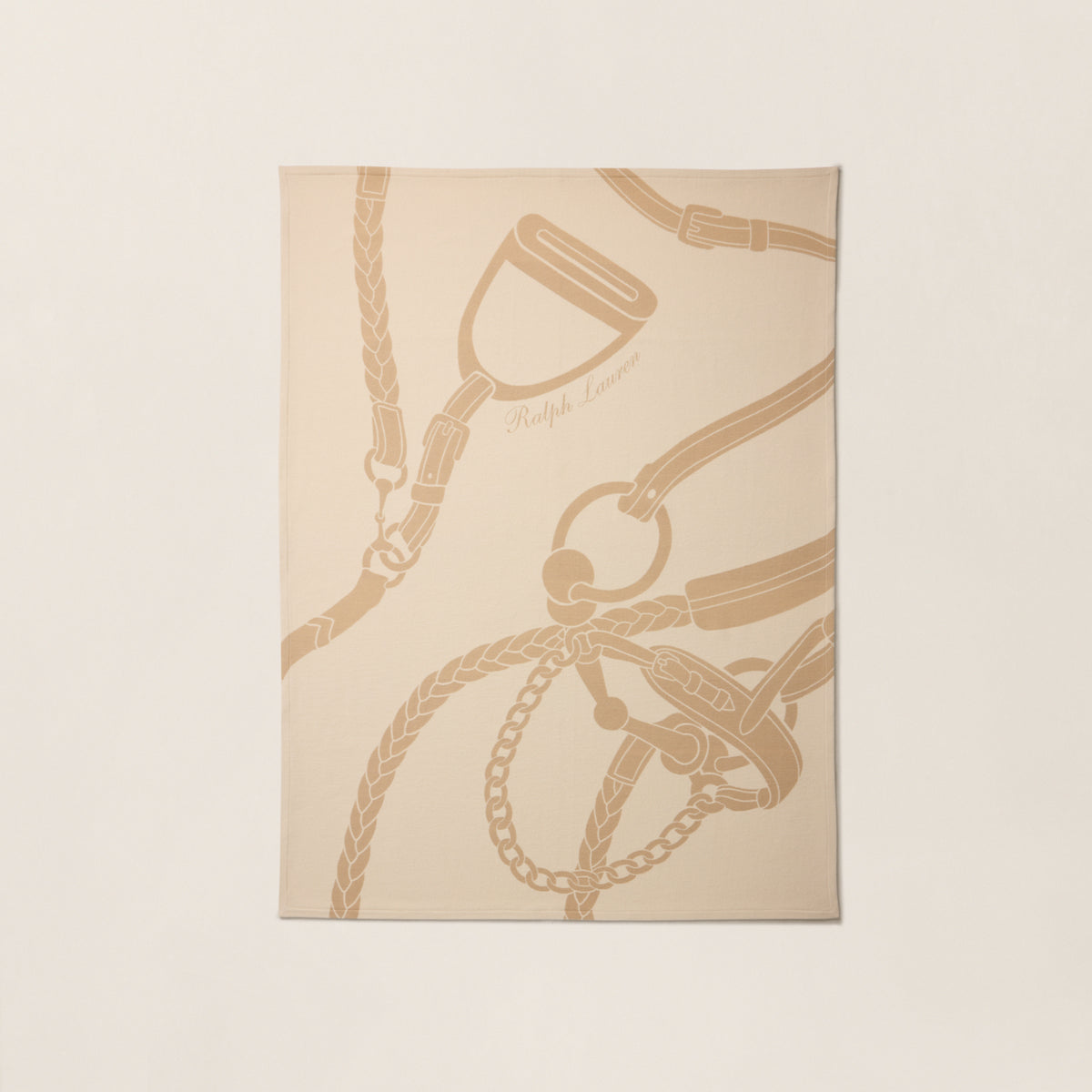 Equestrian Stadium Throw Blanket - Camel