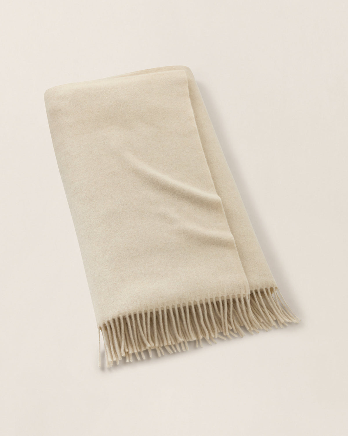 Cashmere Flat-Weave Throw Blanket