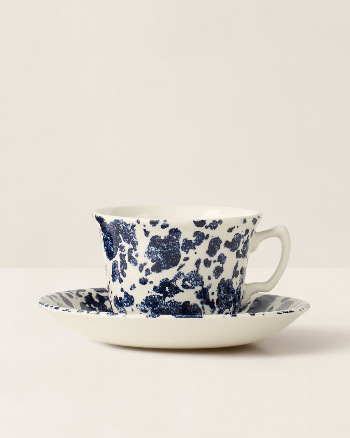 Antique Marble Teacup and Saucer