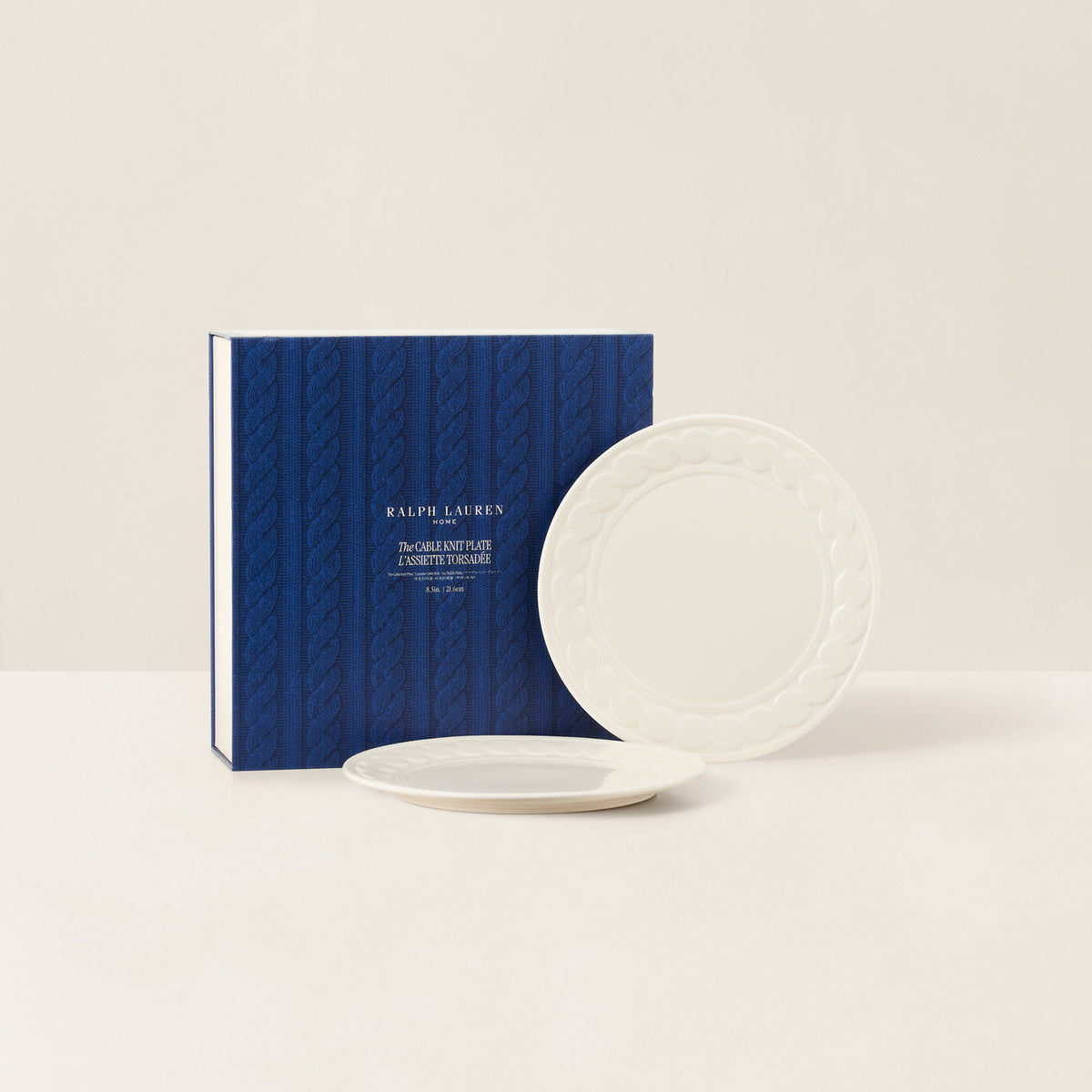 Cable-Knit Ceramic Plate Gift Set - Ralph Lauren Home