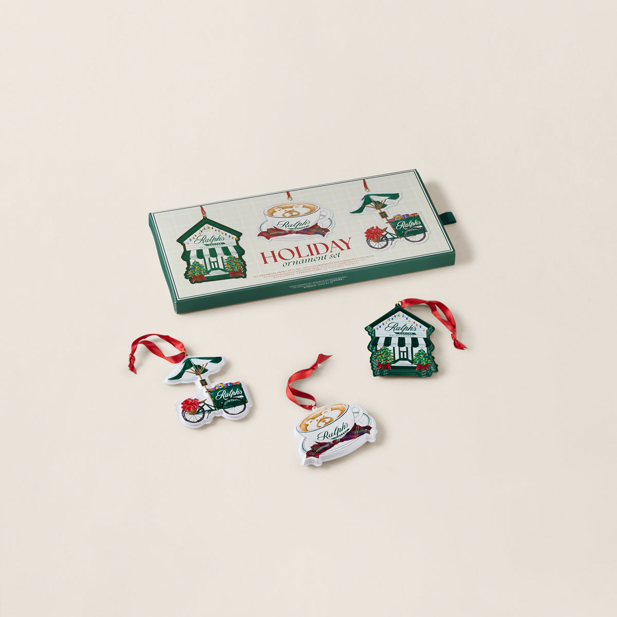 Ralph’s Coffee Holiday Ornament Gift Set - Ralph Lauren Home