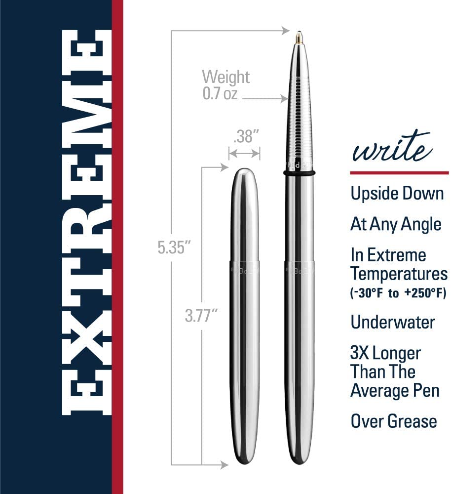 FISHER CHROME BULLET SPACE PEN- USA MOST POPULAR PEN